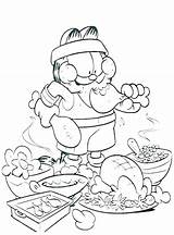 Coloring Pages Food Garfield Junk Printable Unhealthy Choices Good Color Thanksgiving Healthy Cartoon Cute Eating Foods Getcolorings Kids Print Related sketch template
