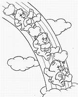 Coloring Pages Care Bears Print Kids Bear Rainbow Color Cute Bisounours Printable Cartoons sketch template