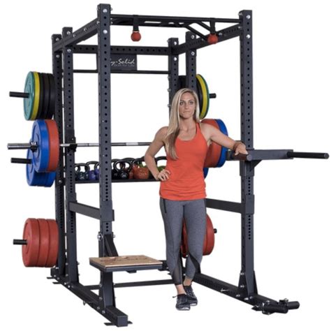 body solid extended power cage squat rack fitness package squat rack power rack gym rack