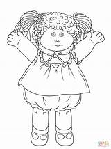 Cabbage Patch Coloring Doll Printable Pages Kids Drawing Clipart Cabage Dolls Tickets Print Logo sketch template