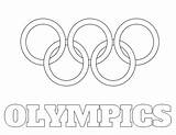 Olympic Rings Coloring Logo Pages Printable Drawing Olympics Print Torch Sheet Getdrawings Getcolorings sketch template