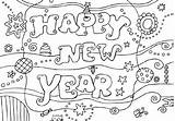 Happy Coloring Year Years Wallpapers Drawing Pages Colouring Colour Kids sketch template