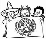 Para La Colorear United Nations Coloring Dibujos Onu Unidas Naciones Pages Las Octubre Bandera Logo Dia Día Niños Preescolar Actividades sketch template