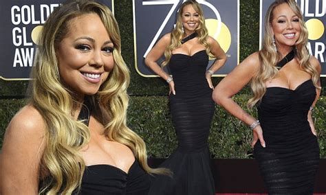 Mariah Carey Flaunts 25lbs Weight Loss At Golden Globes Daily Mail Online