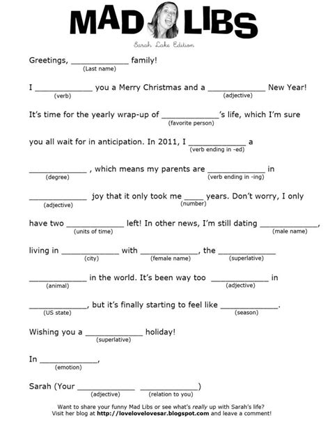 printable mad libs  middle school students jowo mad libs