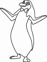 Coloring4free Penguins sketch template