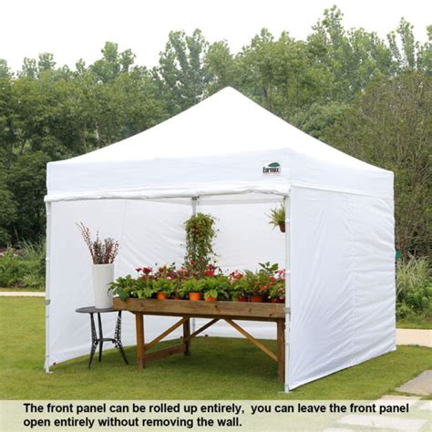 white  ez pop  canopy outdoor folding gazebo tent shelter  side walls ebay