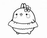 Molang Hula sketch template