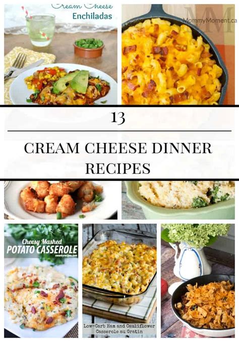 cream cheese dinner recipes mommy moment