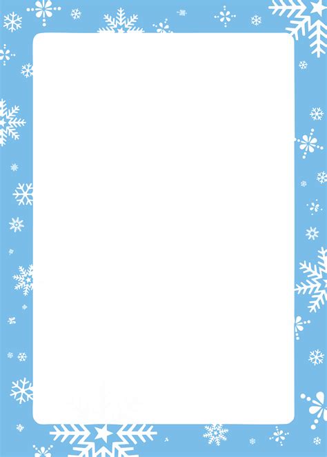 winter stationery template  printable templates