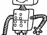 Robot Coloring Box Wecoloringpage sketch template
