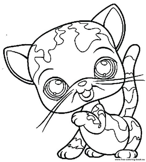lps cat coloring pages  getdrawings
