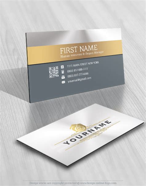 Exclusive Design Elegant Initial Logo Free Business Card