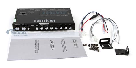clarion eqs  band car audio graphic equalizer  front mm auxiliary input rear rca