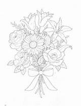 Ramos Colorat Flori Boeketten Bouquets Pintar Plantillas Planse Ausmalbilder Geburtstag Stemmen sketch template