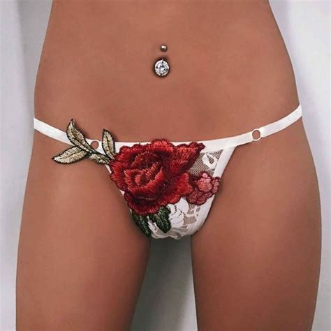 1pc sexy women s floral panties floral sheer thongs underwear