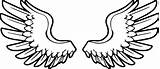 Wings Angel Wecoloringpage Angels sketch template