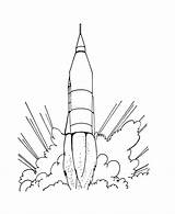 Rocket sketch template