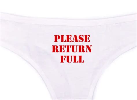 Please Return Full Thong Hotwife Creampie Panties Swinger Cuckold
