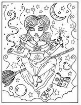 Hocus Pocus Witches Witch Whimsical sketch template