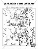 Jeremiah Coloring Pages Bible Kids School Sunday Prophet Spot Difference Activities Sharefaith Differences Activity Template sketch template