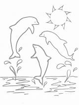 Delfini Delfin Delphine Marins Dolphin Dolphins Delfines Ausmalen Dauphins Pintar Colorier Dauphin Saltarines Puntos Cartoni Coloratutto sketch template