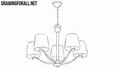 Chandelier Drawing Draw Do Drawingforall Step Erase Unnecessary Bulbs Guidelines Visible Remaining Forget Parts sketch template
