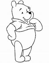 Pooh Winnie Coloring Standing Pages Cute Colouring Characters Drawing Clipart Colour Smiling Bears Cliparts Printable Popular Library Clip Comments Coloringhome sketch template
