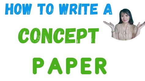 write  concept paper  academic writing youtube
