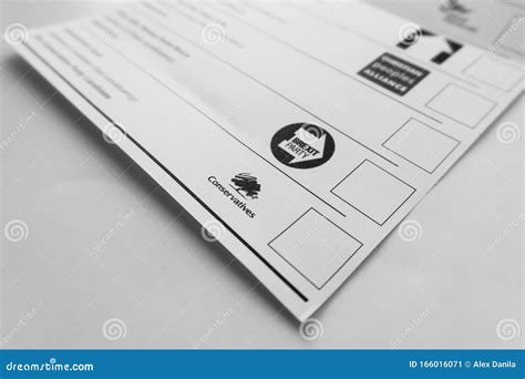 brexit party  conservatives party logos   ballot paper   general elections