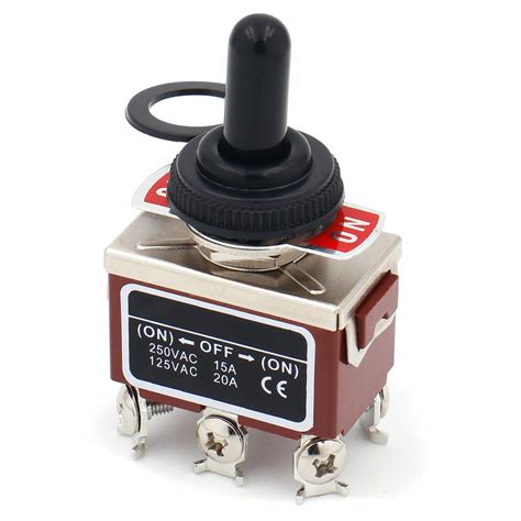 baomain momentary toggle switch dpdt     position  screw terminal vac