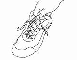 Lacing Shoe Tightening sketch template