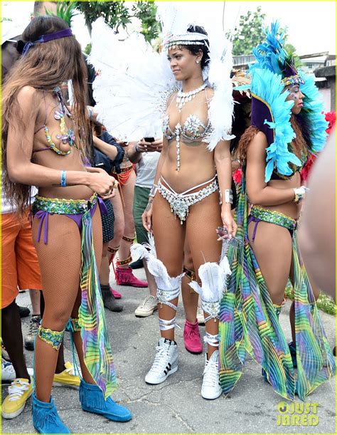 Rihanna Wears Next To Nothing For Barbados Kadooment Day
