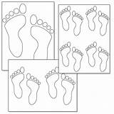 Printable Footprint Outline Footprints Coloring Sand Pages Little Child Printabletreats Shapes Use Baby Treats School Terms Activities Church Kids Choose sketch template