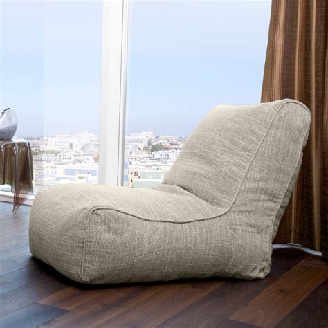 evolution bean bag chair black sapphire ambient lounge touch  modern