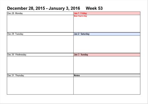weekly schedule templates   printable templates