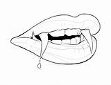 Vampire Coloring Pages Halloween Drawing Lips Fangs Printable Vampires Teeth Diaries Drawings Kids Sheets Templates Color Print Sketch Outline Colouring sketch template