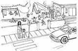 Traffic Coloring Pages Colouring Pedestrian Lights Color Safety Designlooter Brushing People Drawings Webquest sketch template