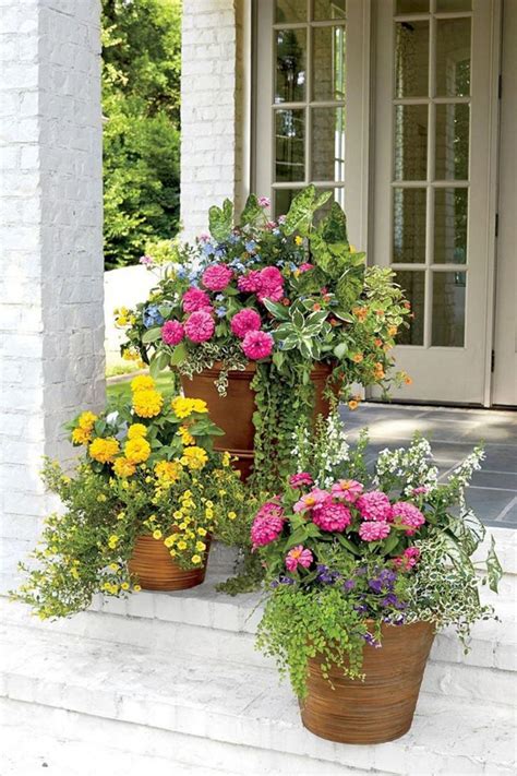 front porch flower pot ideas