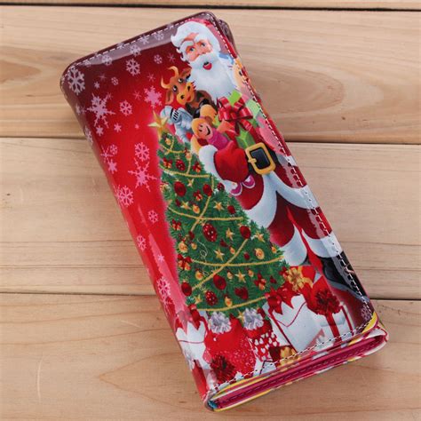 xmas gift christmas women leather purse wallet clutch bag card holder