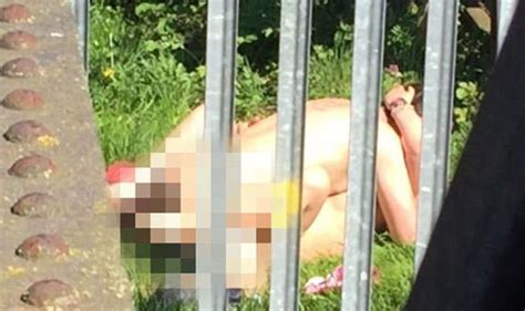Horny Naked Couple Caught On Camera Having Daylight Romp