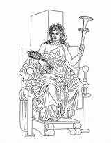 Greek Mythology Demeter Goddesses Gods sketch template