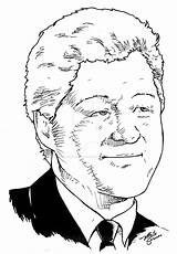 Clinton sketch template