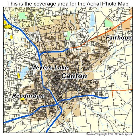 Aerial Photography Map Of Canton Oh Ohio Maps Of Ohio