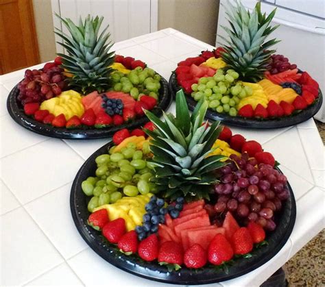 fruit trays bandejas de frutas platos de frutas arreglos de frutas