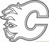 Calgary Nhl Coloringpages101 sketch template