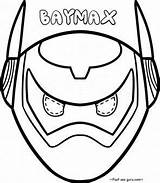 Baymax Coloring Mask Hero Pages Big Printable Cut Armor Print Kids Superhero Draw Template Easy Children Fastseoguru Crafts Childrens Masks sketch template