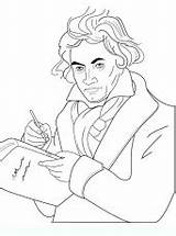 Beethoven Disegni Ludwig Coloringpages101 Richiesti Misti sketch template
