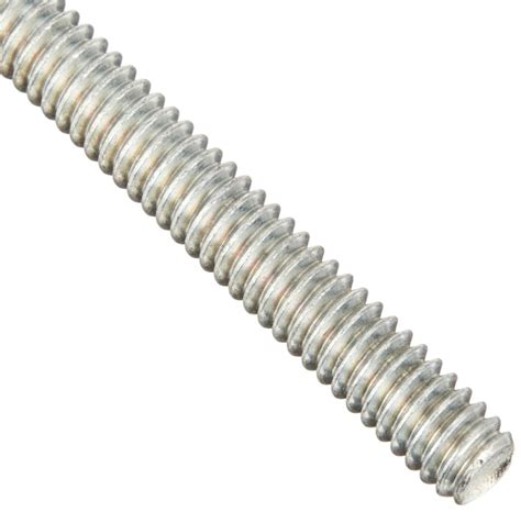 steel fully threaded rod zinc plated    thread size  length  hand threads