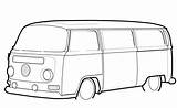 Vw Bus Outline Van Drawing Bay Clipart Window T2 Camper Colouring Cliparts Volkswagen Clip Pages Drawings Bulli Library Zeichnen Pinnwand sketch template